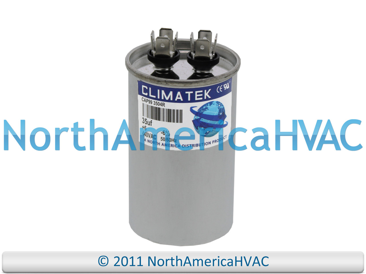 【airamaman】 97F9834 - 35 + 5 uf MFD 370 Volt VAC - ClimaTek Round Dual